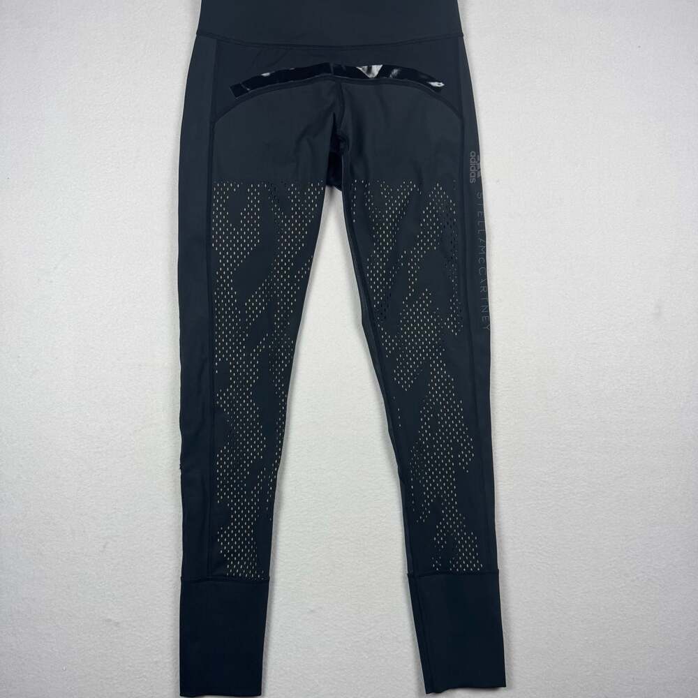 Adidas by Stella McCartney Black Perforated Workout Leggings